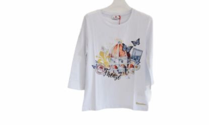Immagine di BRACCIALINI T-SHIRT MANICA LUNGA BIANCO WHITE IN COTONE FIRENZE FLORENCE BTOP257