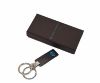 Immagine di PIQUADRO PORTACHIAVI AD ANELLO CON 2 CIONDOLI BLU SQUARE Colori Assort PC3755B2