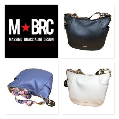 Immagine di BRC Massimo BRACCIALINI borsa sacca Media in pelle d vitello tracolla reg X102