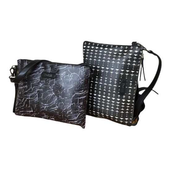 Immagine di PASH BAG BORSA DONNA CLUTCH POCHETTE PIATTA DA POLSO E SPALLA CN TRACOLLA SOPHIE