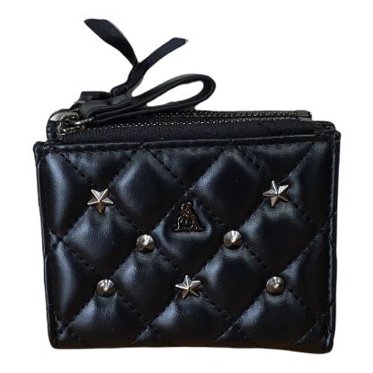 Immagine di L'Atelier du Sac PORTAFOGLI donna 2 zip PICCOLO 6 CARD + monete NERO IVY