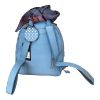 Immagine di PASH BAG ZAINO 2 DIVISORI da spalla CHIUSO DA ZIP sciarpa inclusa azzurro KEVIN
