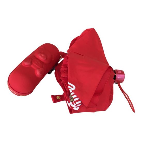 Immagine di Moschino ombrello corto manuale 98cm cover protettiva TEDDY BEAR INCLUSA 8042