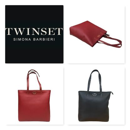 Immagine di Twin-Set Borsa donna Shopper Verticale rettangolare da spalla TD8101