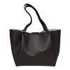 Immagine di Patrizia Pepe shopper media da spalla PELLE borsa interna inclusa MARRONE 2V8895