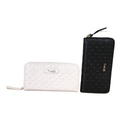 Immagine di Pash Bag PORTAFOGLI DONNA A 2 SOFFIETTI CHIUSO DA ZIP 8 card pois BRIGITTE