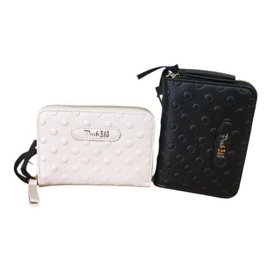 Immagine di Pash Bag PORTAFOGLI DONNA piccolo 4 SOFFIETTI CHIUSO DA ZIP 8 card bolli ELVIS