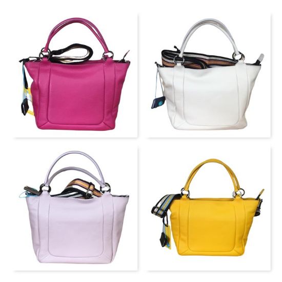 Immagine di GABS BORSA DONNA SHOPPER Media in PELLE da spalla con tracolla applicab SANE M