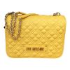 Immagine di LOVE MOSCHINO BORSA DA SPALLA CHIUSA DA PATTA 3 DIVISORI trapuntat giallo JC4000