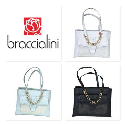 Immagine di BRACCIALINI Borsa Shopper da spalla con divisori tasche organizzate B16503