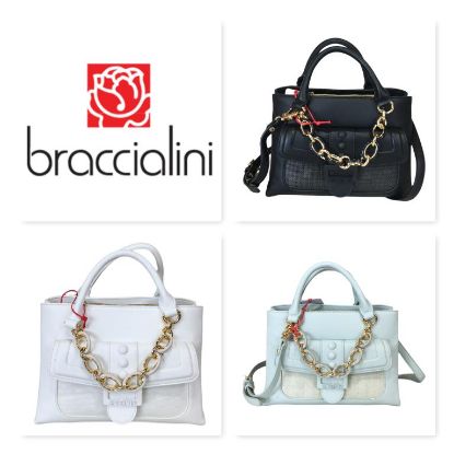 Immagine di BRACCIALINI Borsa Bauletto da braccio con divisori tasche organizzate B16502