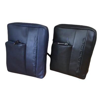 Immagine di PIQUADRO BORSELLO UOMO IN PELLE TRACOLLA reg Tasca IPAD Multi tasche CA1816S118