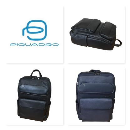 Immagine di PIQUADRO ZAINO Professionale in PELLE porta pc 15,6" ipad e ombrello CA5715S116
