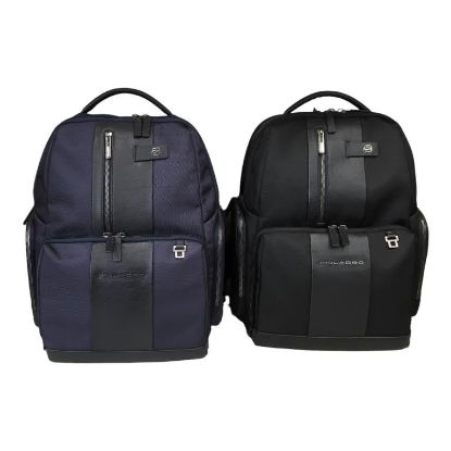 Immagine di PIQUADRO ZAINO Grande Multi tasche TESSUTO E PELLE  pc 15,6" + ipad  CA4532BR