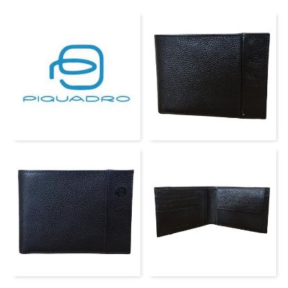 Immagine di PIQUADRO PORTAFOGLI UOMO IN PELLE 4 CARTE CREDITO E PORTA SPICCI Navy PU257P15S