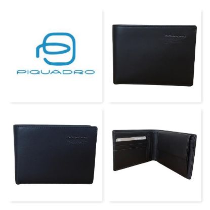Immagine di PIQUADRO PORTAFOGLI UOMO IN PELLE 4 CARD E SPICCI schermato RFID PU257W110