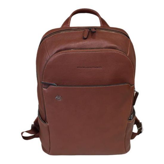 Immagine di PIQUADRO ZAINO Medio IN PELLE Vegetale MULTI TASCHE PORTA IPAD E PC 14" CA3214B3