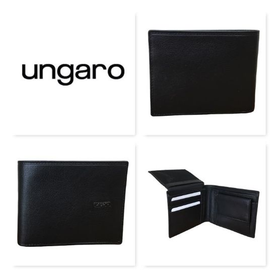 Immagine di UNGARO PORTAFOGLI DA UOMO PICCOLO IN PELLE 6 CARD + MONETE +DOCUMENTI Lione G002