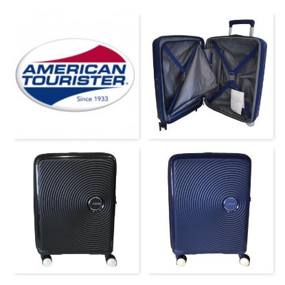 Immagine di American Tourister TROLLEY SPINNER 4 RUOTE Piccolo CABIN SIZE 55cm Ne/Nav 32G001