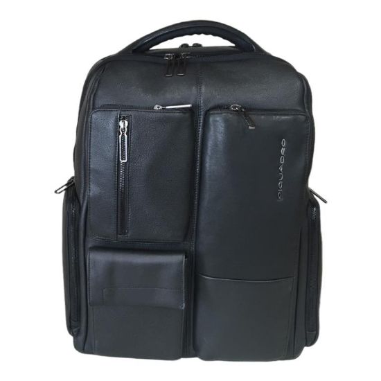 Immagine di PIQUADRO ZAINO Professionale in PELLE porta pc 15,6" ipad e bottiglia CA5886W116