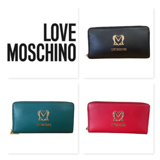 Immagine di LOVE MOSCHINO PORTAFOGLI DONNA A 2 SCOMPARTI CHIUSO da ZIP 8 CARTE CREDIT JC5699