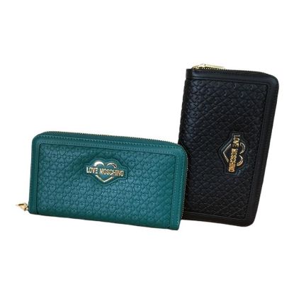 Immagine di LOVE MOSCHINO PORTAFOGLI DONNA A 2 SCOMPARTI CHIUSO da ZIP 8 CARTE CREDIT JC5694