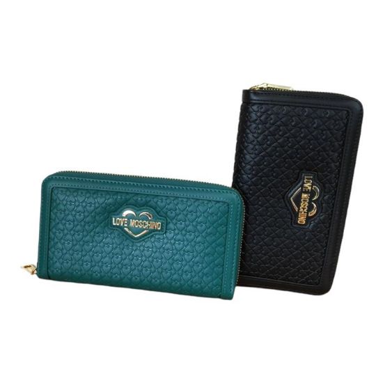 Immagine di LOVE MOSCHINO PORTAFOGLI DONNA A 2 SCOMPARTI CHIUSO da ZIP 8 CARTE CREDIT JC5694