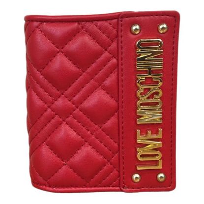 Immagine di LOVE MOSCHINO PORTAFOGLI DONNA Molto piccolo 3 Credit CARD e Monete rosso JC5601