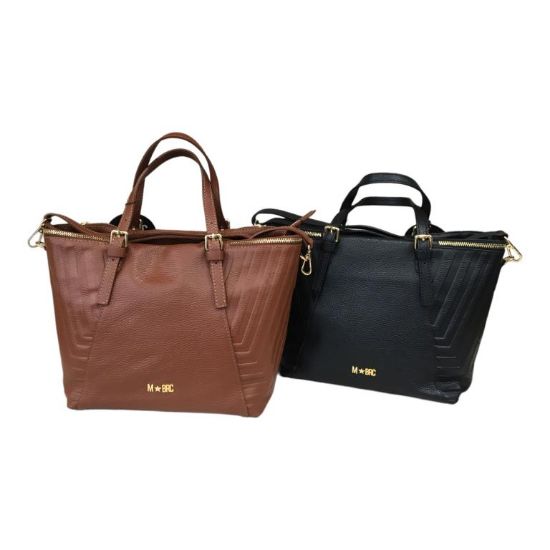Immagine di BRC Massimo BRACCIALINI borsa donna shopper da braccio in pelle di vitello Q355
