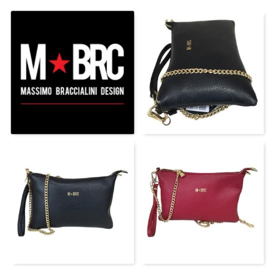 Immagine di BRC Massimo BRACCIALINI Borsa donna media CLUTCH cn tracolla e maniglia Q602