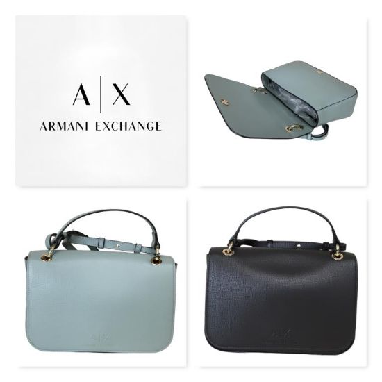 Immagine di Armani Exchange borsa donna tracollina chiusa da PATTA tracolla regol col 942736
