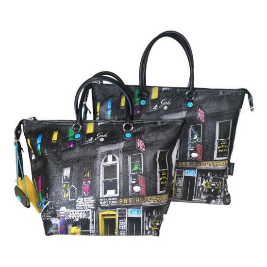 Immagine di GABS BORSA SHOPPER in PELLE trasform bauletto sacca zaino Ed Lim HARLEM STR G3 L