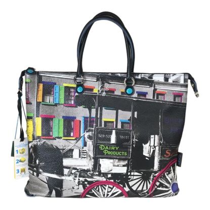 Immagine di GABS BORSA SHOPPER in PELLE trasform bauletto sacca zaino Ed Lim MILK WAGON G3 L