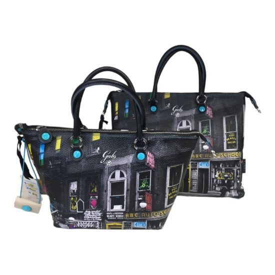 Immagine di GABS BORSA SHOPPER in PELLE trasform bauletto sacca zaino Ed Lim HARLEM STR G3 M