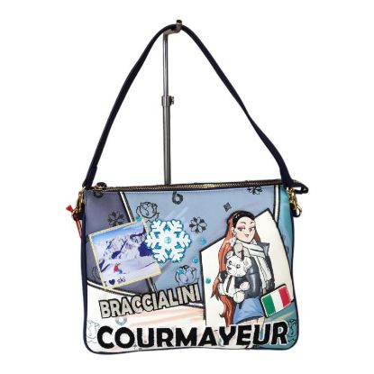 Immagine di BRACCIALINI CARTOLINE Borsa Sacca da spalla 3 divisor+tracolla COURMAYEUR B16803