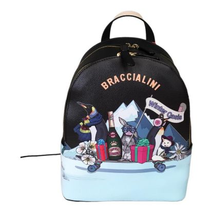 Immagine di BRACCIALINI Borsa donna Zaino Medio da spalla con 2 Divisori B16855