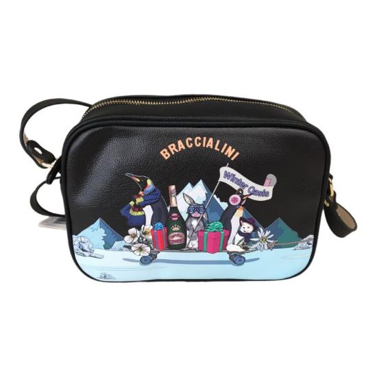 Immagine di BRACCIALINI Borsa Mattonella francesina rettangol igloo pinguini animali B16850
