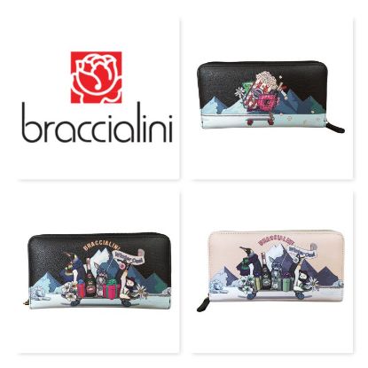 Immagine di BRACCIALINI PORTAFOGLI DONNA A 3 SCOMPARTI CHIUSO da ZIP 12 CREDIT CARD B16856BR