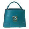 Immagine di LOVE MOSCHINO Borsa Sacca da spalla con 4 DIVISORI e tracolla PETROL JC4408