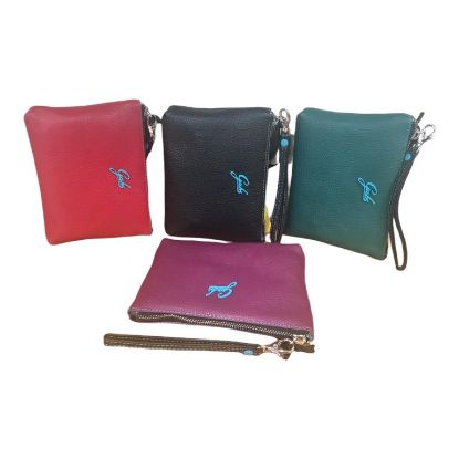 Immagine di GABS POCHETTE Astuccio Borsa in pelle da polso Chiusa da zip AMINA M