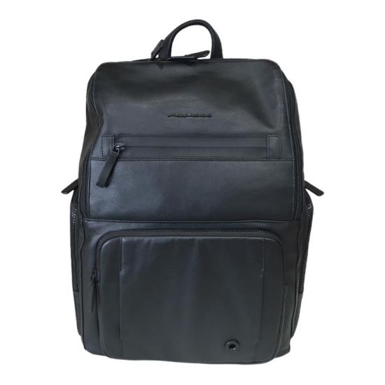 Immagine di PIQUADRO ZAINO Professionale in PELLE porta pc 15,6" ipad e bottiglia CA5900W117