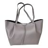 Immagine di PATRIZIA PEPE DONNA shopper grande in PELLE spalla + borsa interna GRIGIO CB8896