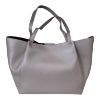 Immagine di PATRIZIA PEPE DONNA shopper grande in PELLE spalla + borsa interna GRIGIO CB8896