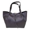 Immagine di Patrizia Pepe shopper media da spalla in PELLE + borsa interna BORDEAUX CB8895