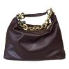 Immagine di PATRIZIA PEPE BORSA DONNA Morbida SACCA DA SPALLA mezza luna bordeaux 8B0064