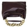Immagine di PATRIZIA PEPE BORSA DONNA Morbida SACCA DA SPALLA mezza luna bordeaux 8B0064