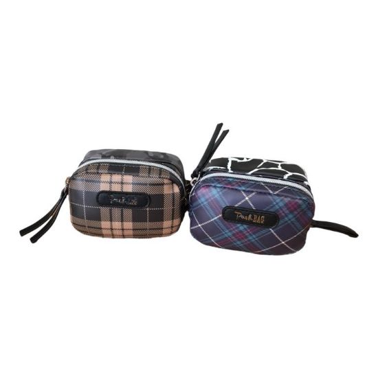 Immagine di PASH BAG POCHETTE PORTA TUTTO NECESSAIRE Astuccio doppio 2 zip rovescio TRILLY