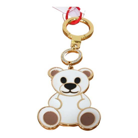 Immagine di BRACCIALINI PORTACHIAVI AD ANELLO In metallo con 1 CIONDOLO orso bear AT0385 KR3