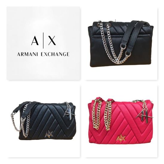 Immagine di ARMANI EXCHANGE piccola borsa da spalla chiusa da PATTA tracolla regolab 942853
