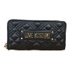 Immagine di LOVE MOSCHINO PORTAFOGLI DONNA A 2 SCOMPARTI CHIUSO da ZIP 8 CARD NERO JC5600